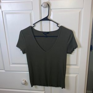 Forever 21 cropped baby t